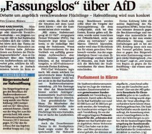 160830 - Pressebericht HNA 5. Stadtverordnetenversammlung