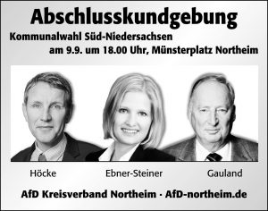 160909 - Abschlusskundgebung AfD Northeim mit Höcke, Gauland und Ebner-Steiner